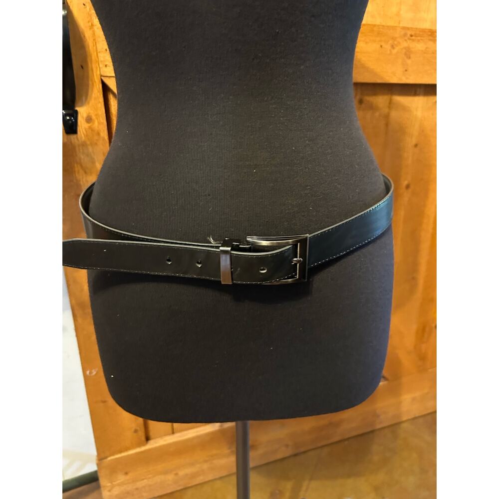 Reversible Men's  Belt Black/Gray 34" Length